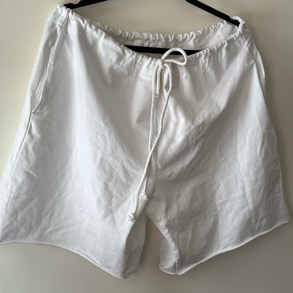 Free People Movement Drawstring oversized shorts. NWT. White. - Picture 3 of 8